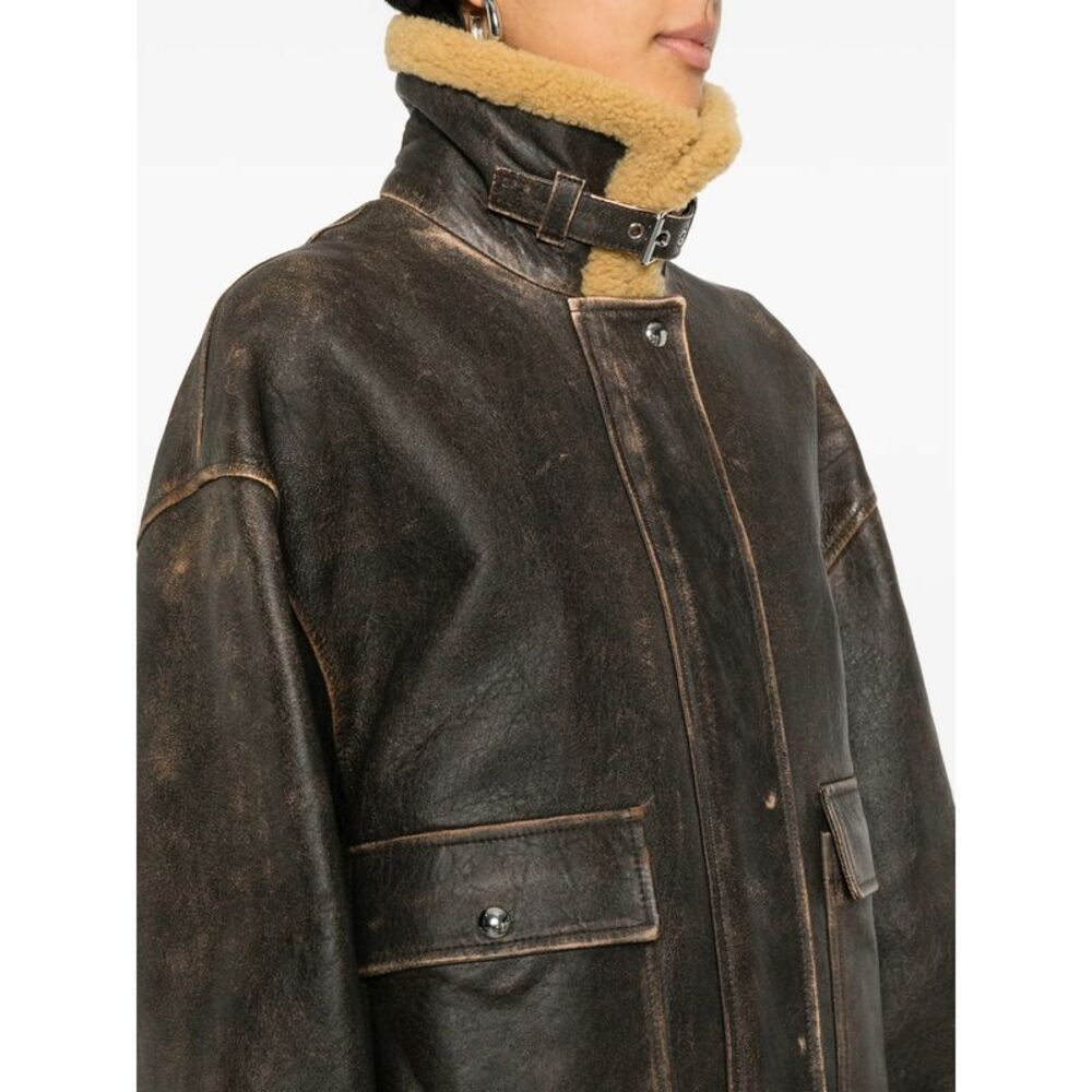 Khaite Brown Jackets - Leather Jackets Women - Picture 2 of 5